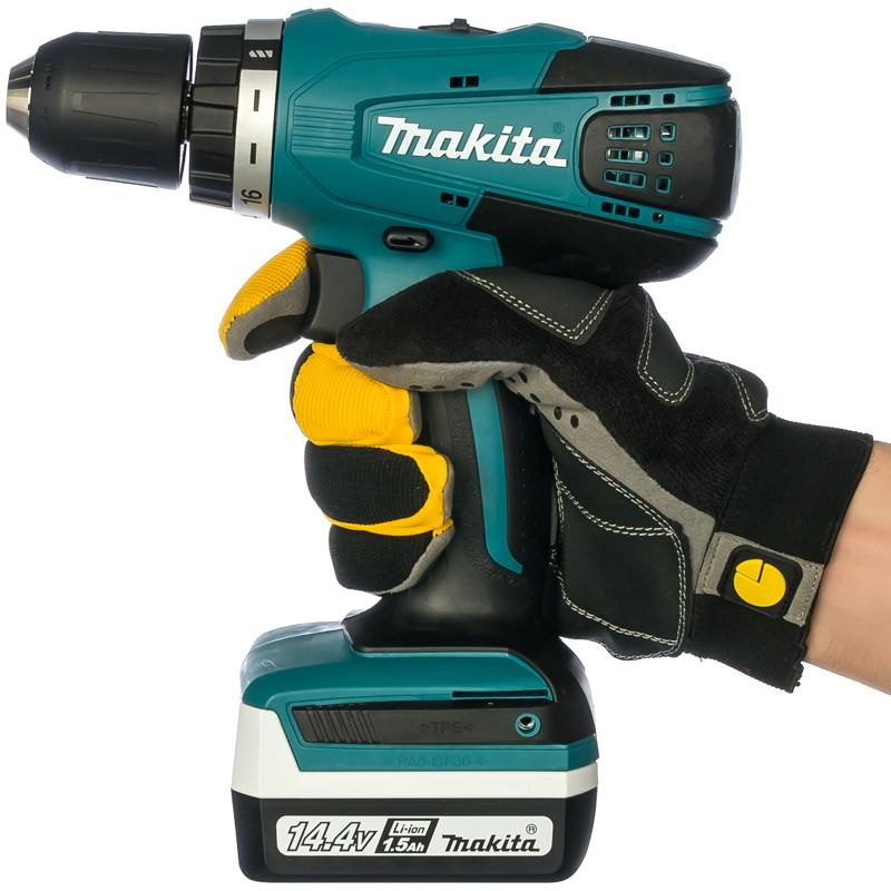 Дрель-шуруповерт аккумуляторная Makita DF347DWLE (30 Нм, 14.4 В, 2 АКБ 1.3 Ач, ЗУ, кейс) в Твери