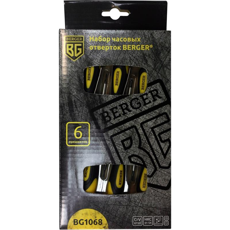 Набор отверток часовых Berger BG1068