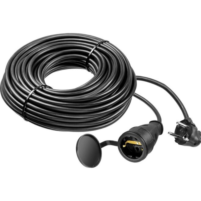 Удлинитель-шнур Зубр КГ 325-Ш 55017-20 20м 4000Вт 1 гнездо IP44 КГ 3х25мм2 2463₽