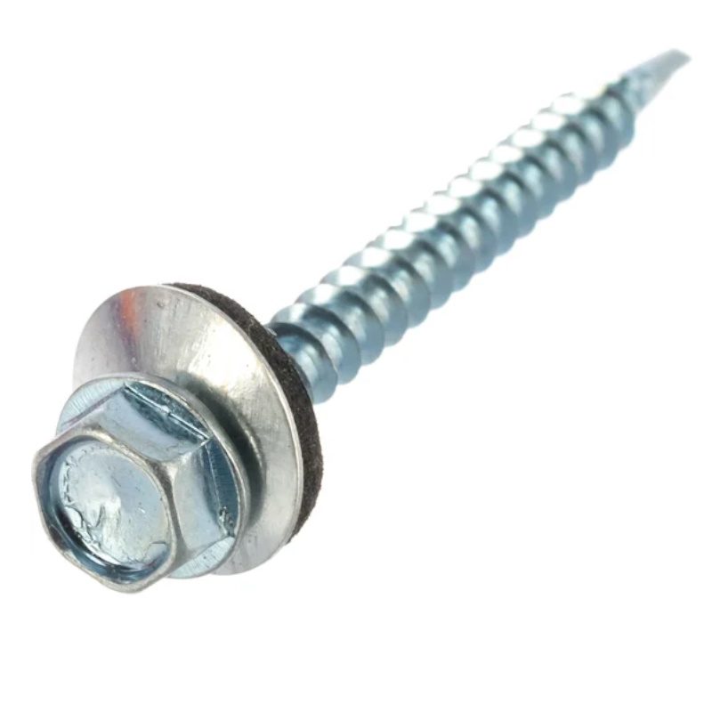 Саморез кровельный Starfix SMC2-83803-250, 4.8х19 мм цинк, шайба с прокл., PT1 (250 шт в карт. уп.)