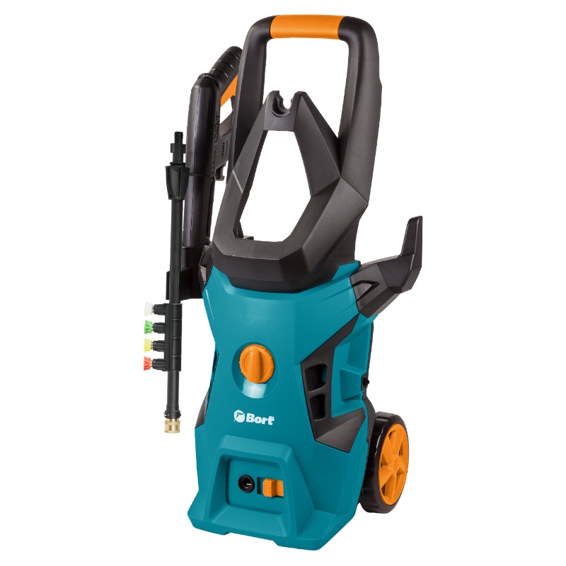 Мойка высокого давления Bort BHR-2000-Pro 91276070 2 Квт150 бар 75 лмин автостоп шланг 8 м набор аксессуаров 9 шт самовсасывание 8164₽