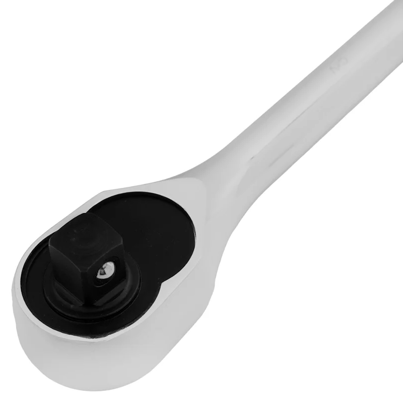 Ключ-трещотка Gross 14052, 1/2", CrV, 120 зубьев, цельнометаллический, хром в Иваново