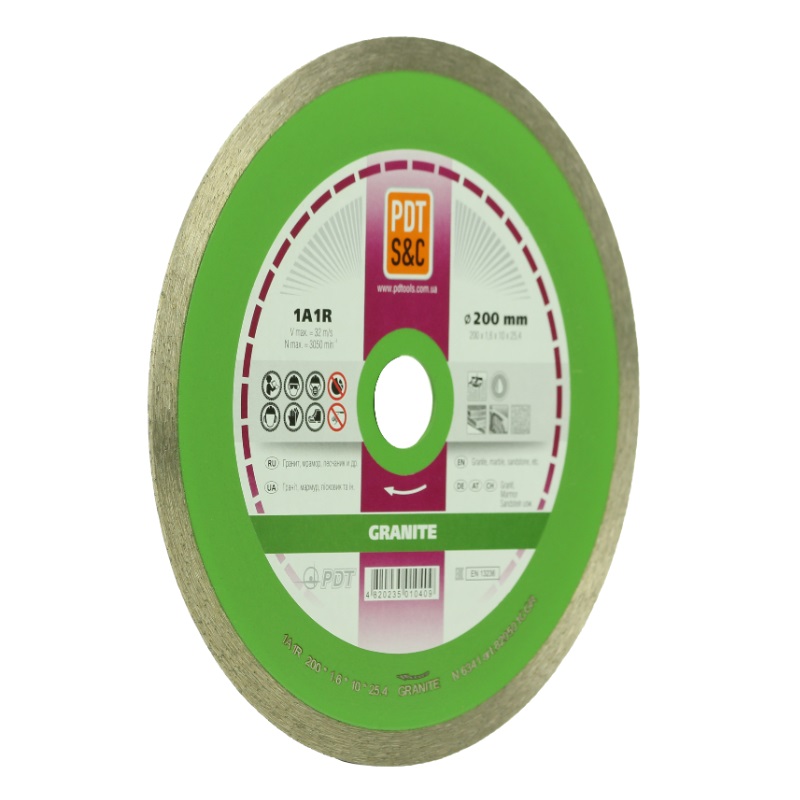 Круг отрезной алмазный PDT Granite 1А1R 820501CGR (сплошной, мокрый рез) в Угличе