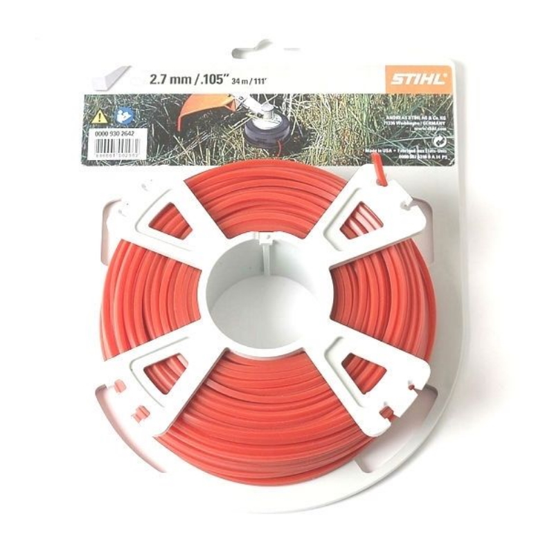 Леска для триммеров Stihl 00009302642, квадрат, 2,7 мм, 34 м в Иваново