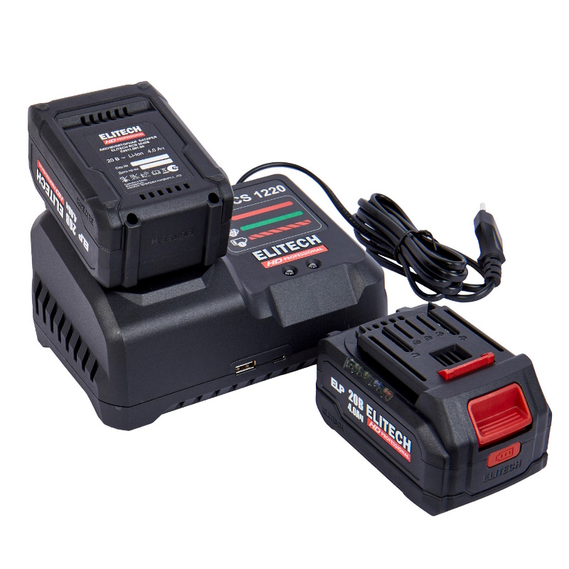 Дрель аккумуляторная Elitech 205723 HD CD 20ISL2 (E2201.041.02) 20В, 4Ач, Li-Ion ELP в Иваново