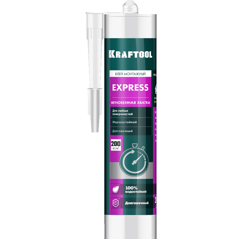 Клей монтажный Kraftool KraftNails Premium 41347 310мл