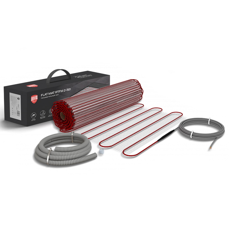 Мат нагревательный Royal Thermo Flat Mat RTFM 2-150-1 НС-1599110 комплект 2990₽