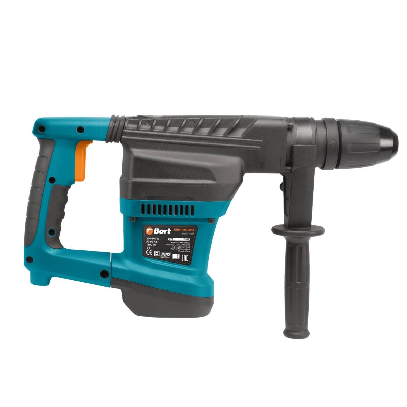 Перфоратор Bort BHD-1500-MAX 93410457 в кейсе, с виброзащитой