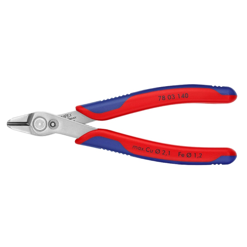 Бокорезы прецизионные Knipex Electronic Super Knips XL KN-7803140 нержавеющая сталь 140 мм 2-компонентные ручки 4999₽