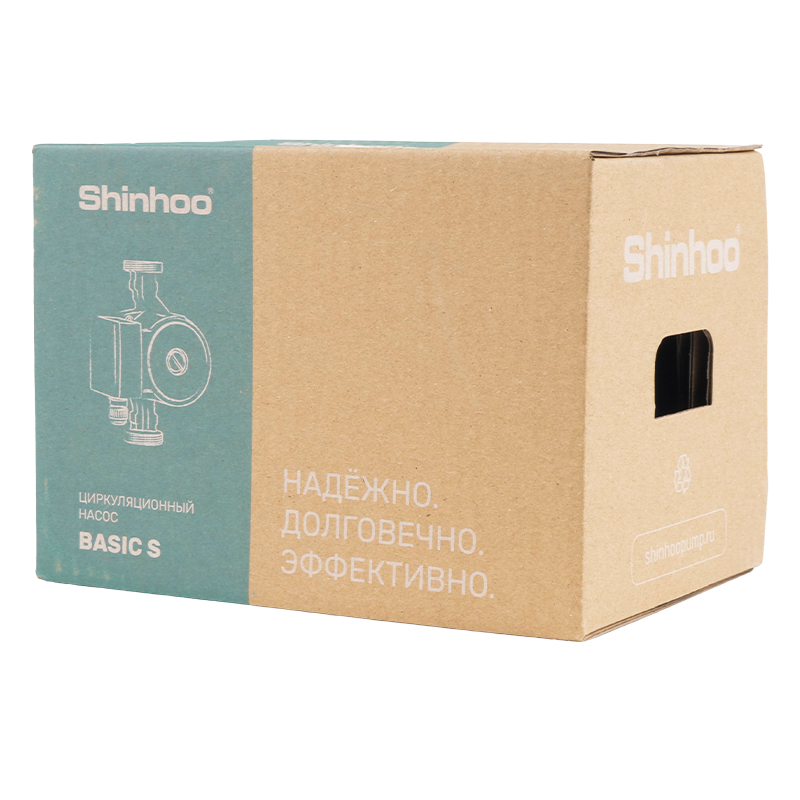 Насос циркуляционный с гайками Shinhoo BASIC S 25-4S 71211001 для подкачки системы отопления в Иваново