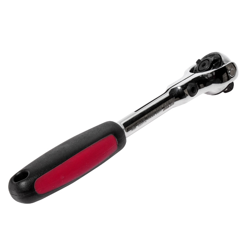 Трещотка JTC JTC-3415A, 1/4", 72-зубцовая с поворотной головкой, с резиновой рукояткой, длина 152 мм в Туле