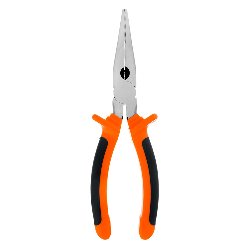 Длинногубцы Sparta Comfort 17169, 200 мм, прямые шлифованные, двухкомпонентные рукоятки в Рыбинске