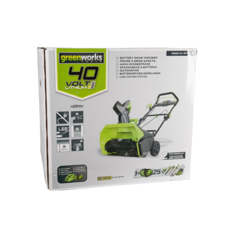 Аккумуляторный снегоуборщик Greenworks GD40STK4 2600607 в Череповце