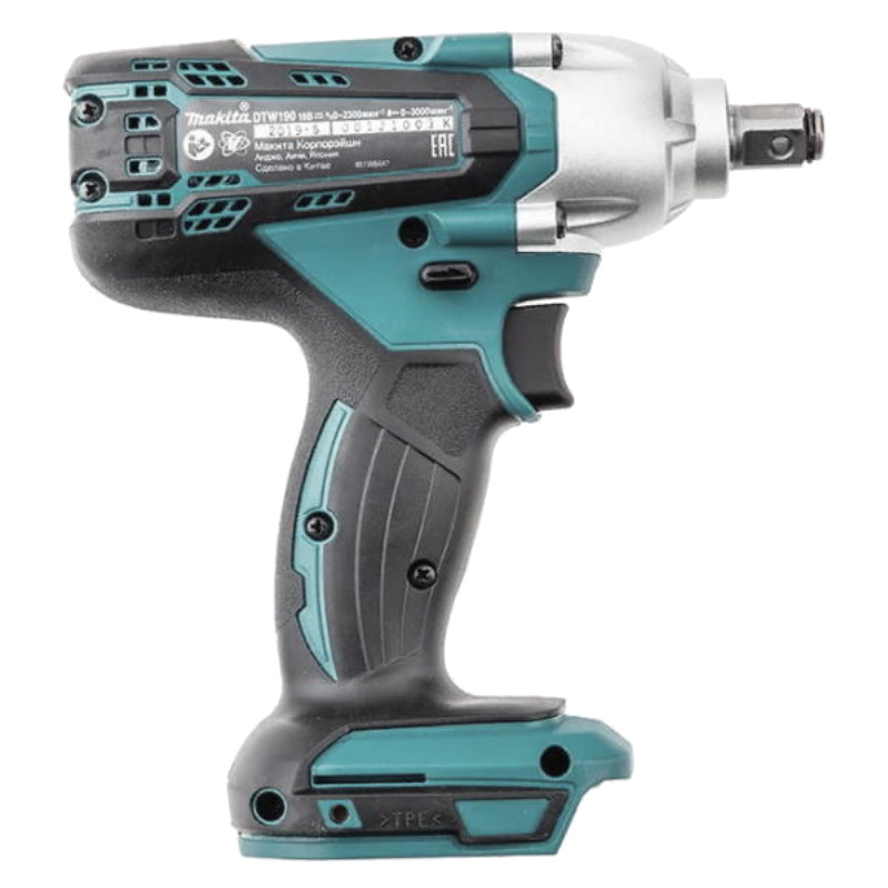 Гайковерт аккумуляторный Makita DTW190Z (напряжение 18 v, max частота вращения шпинделя 2300 об/мин) в Туле
