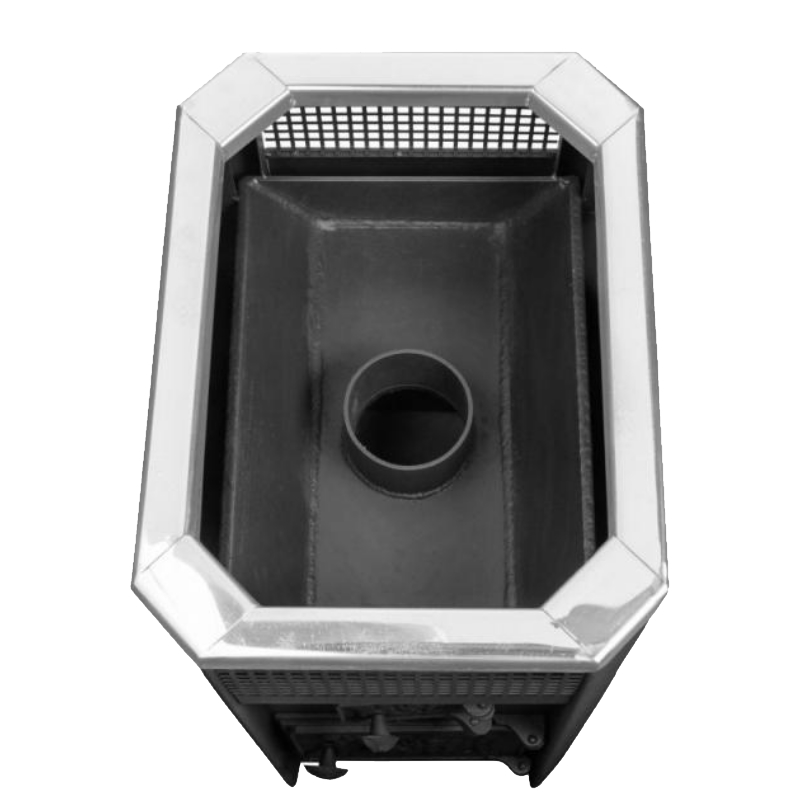 Банная печь Радуга ПБ-11 встроенный теплообменник, толщина стенки 6 мм