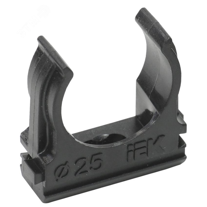 Держатель с защелкой IEK ELASTA CF25 CTA10D-CF25-K02-100 черный 5₽