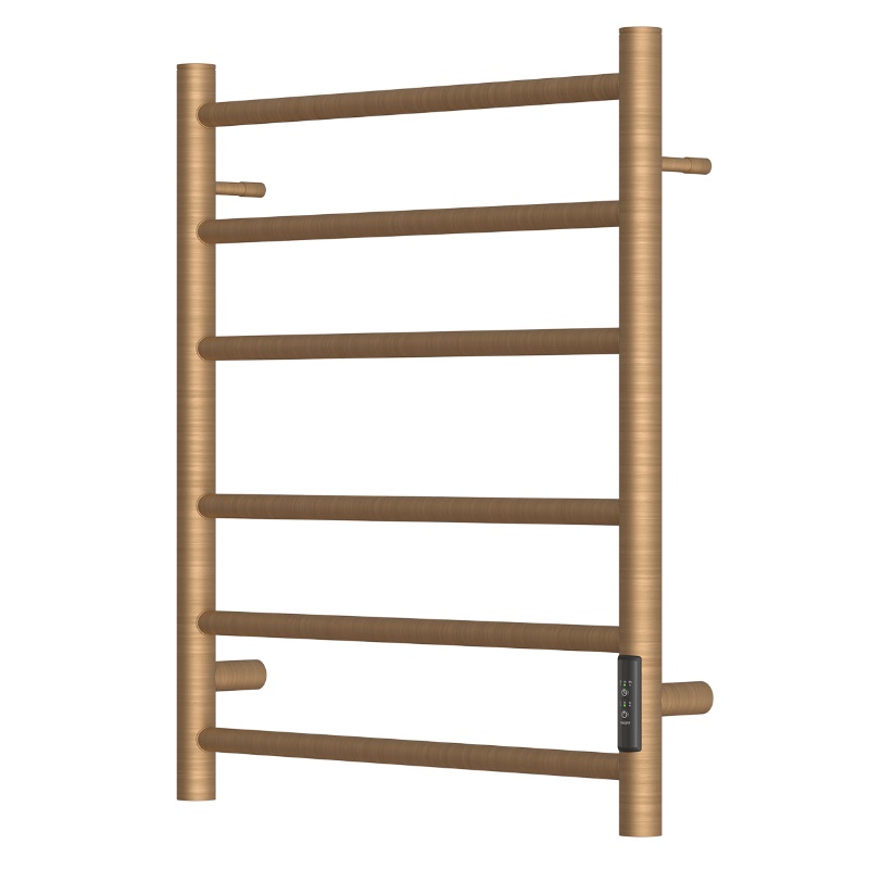 Полотенцесушитель электрический Point PN10856BR П6, Аврора, 500x600, диммер справа, бронза в Вологде