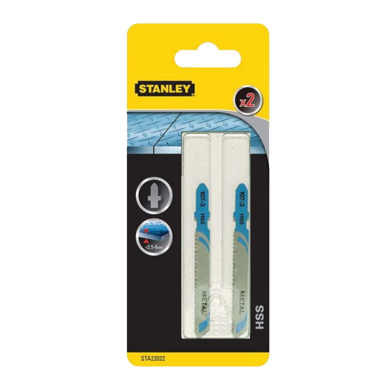 Полотна для лобзика по металлу Stanley T118B STA22022-XJ (2 шт.) в Кинешме