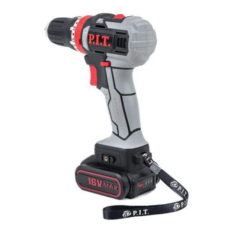 Шуруповерт бесщеточный P.I.T. PID03002-16M2/BL