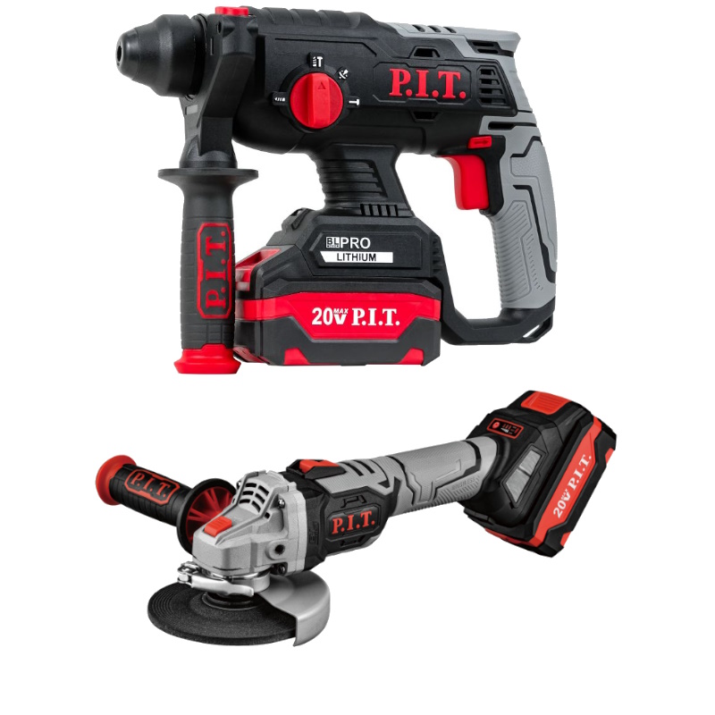 Комплект 1 PIT PBH20H-22B2 перфоратор PBH20H-22B2 УШМ PWS20H-125B1 29774₽