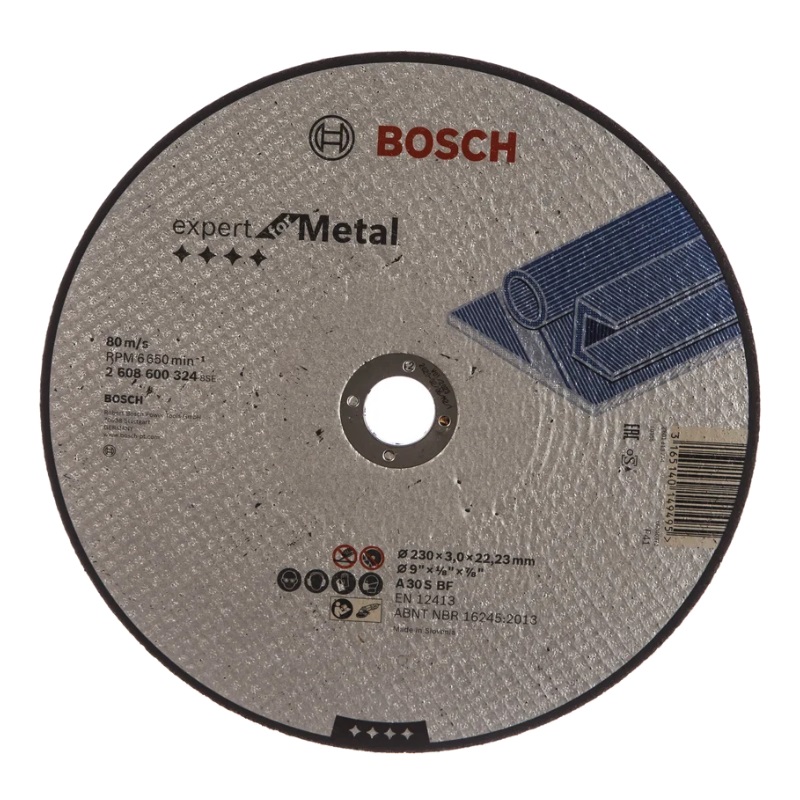 Диск отрезной Bosch 2.608.600.324 230*3*22 по металлу в Иваново