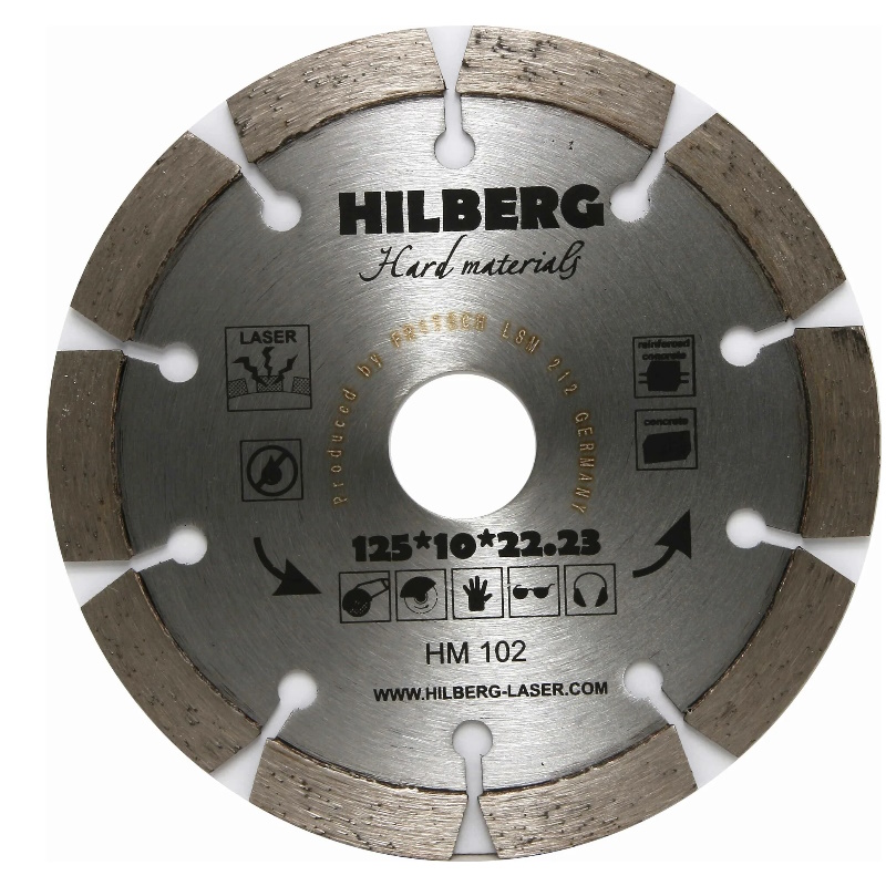 Диск алмазный отрезной Hilberg Hard Materials Лазер HM102, 125*22.23  в Переславле