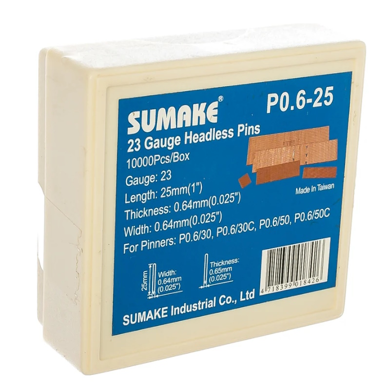 Гвозди Sumake 30420, Р0,6-25 для Р0,6/25-30, 10000 шт.