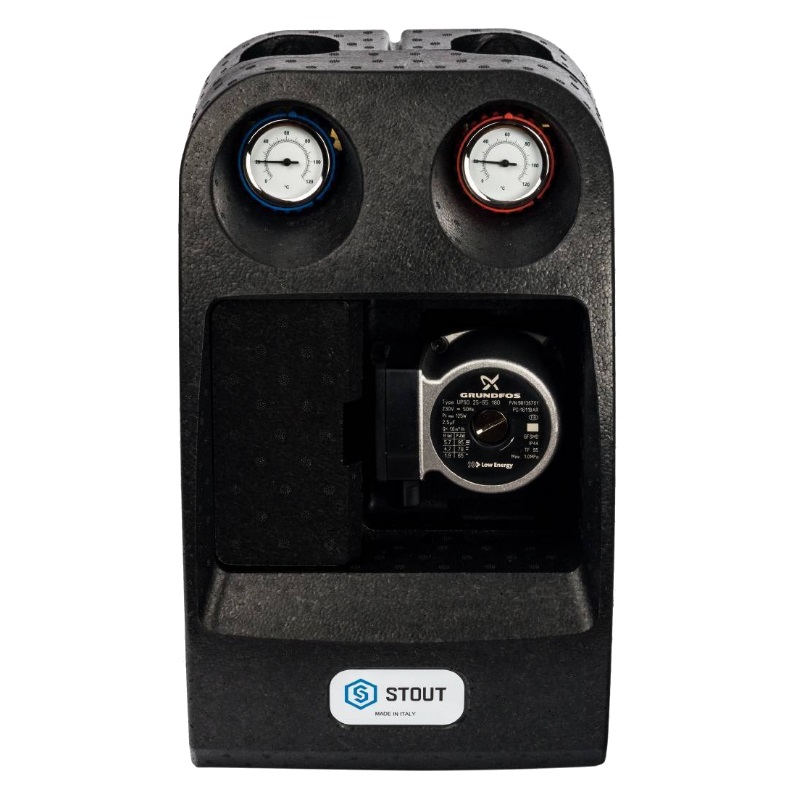 Насосная группа Stout SDG-0007-002502, с 3-х ходовым приводным смесителем 1", с насосом Grundfos UPSO 25-65 в Муроме