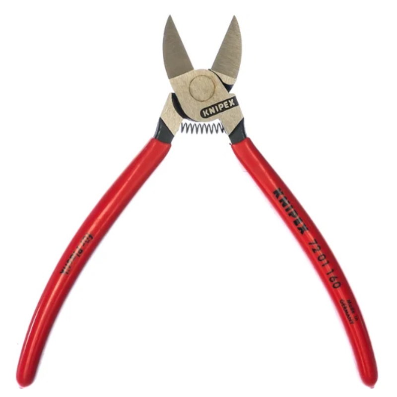 Бокорезы для пластика Knipex KN-7201160, пружина, 160 мм, обливные ручки в Переславле