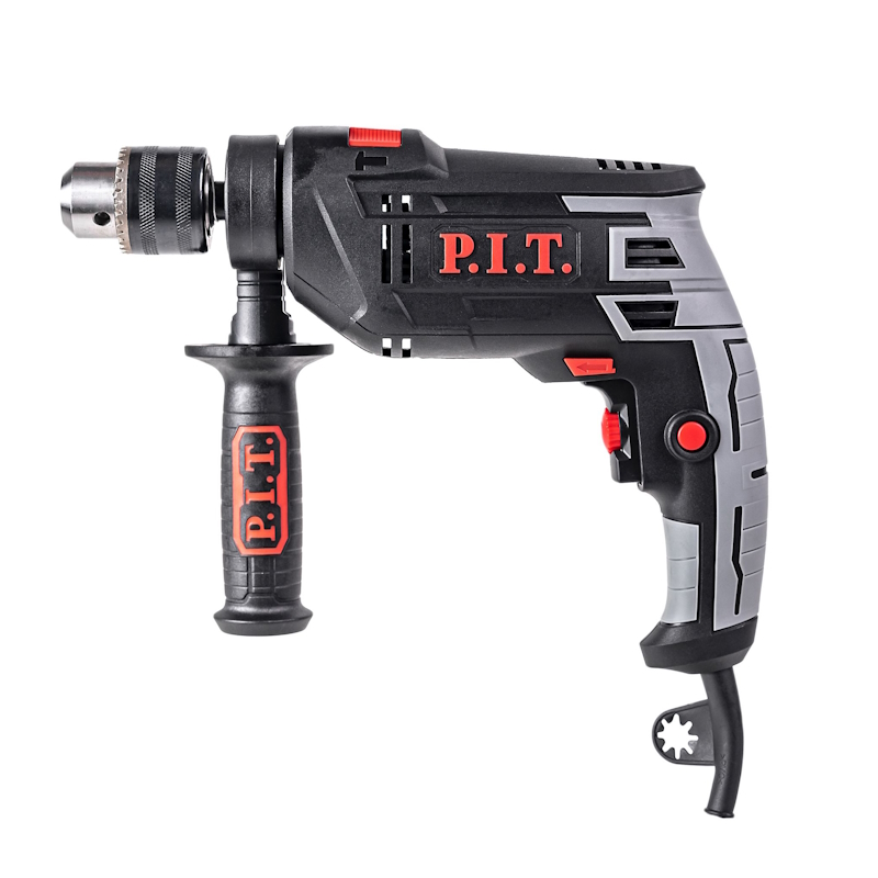 Дрель ударная электрическая P.I.T. PSB13-C7, 850Вт, ключ. патрон 13мм, 0-3000 об/мин, 0-48000 уд/мин в Череповце