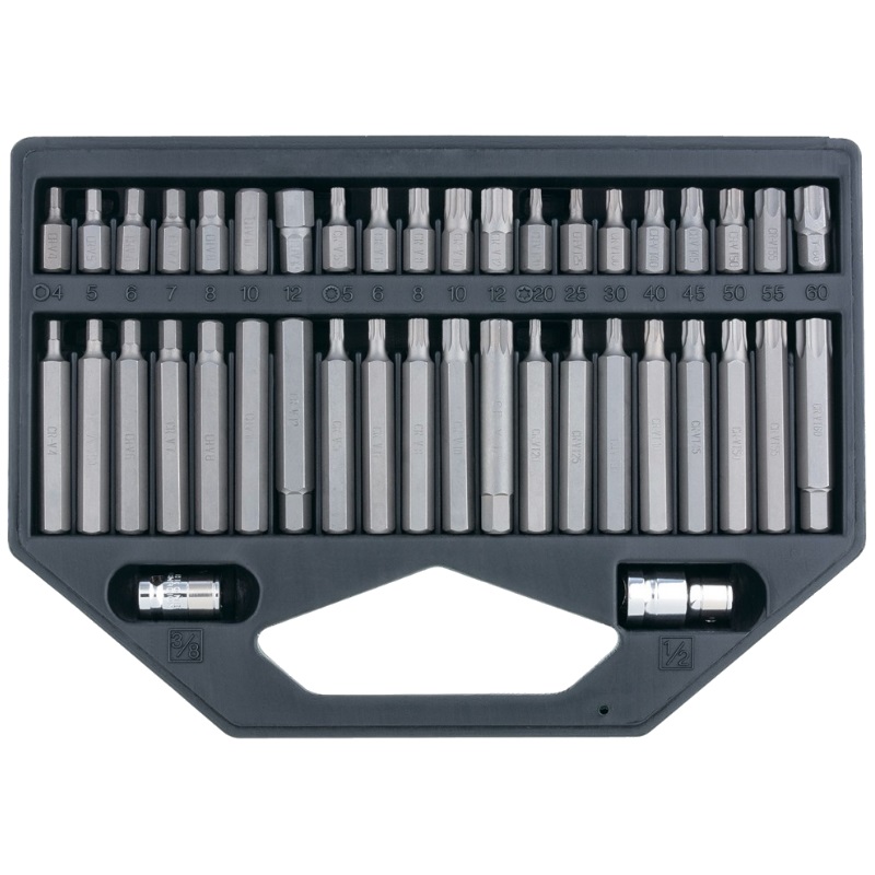 Набор бит HEX, TORX, SPLINE Stels 11318 (шестигранный хвостовик 3/8, CrV, 42 шт.) в Туле