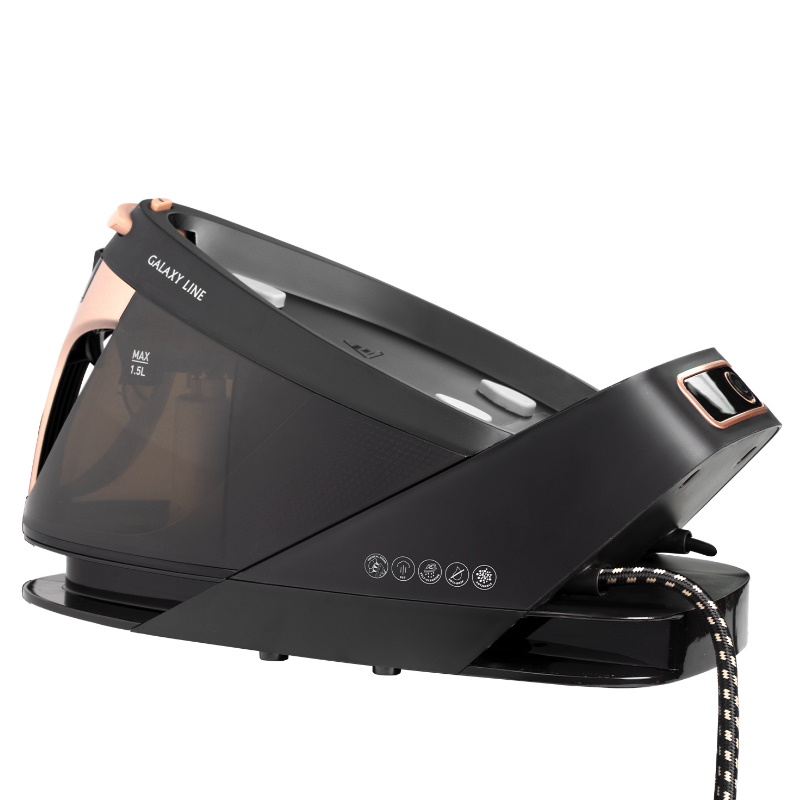 Парогенератор Galaxy Line GL 6173 4610264002472 черный 2600 Вт керамическое покрытие EasyGlide Pro давление пара 55 бар