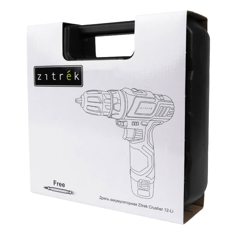 Дрель аккумуляторная Zitrek Crusher 12-Li 063-4078  (подсветка рабочей зоны)