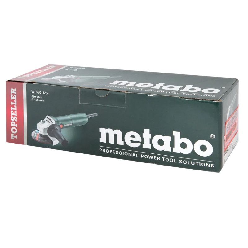 Угловая шлифмашина (болгарка) Metabo W 650-125 603602950, 125 мм, 650 Вт в Твери
