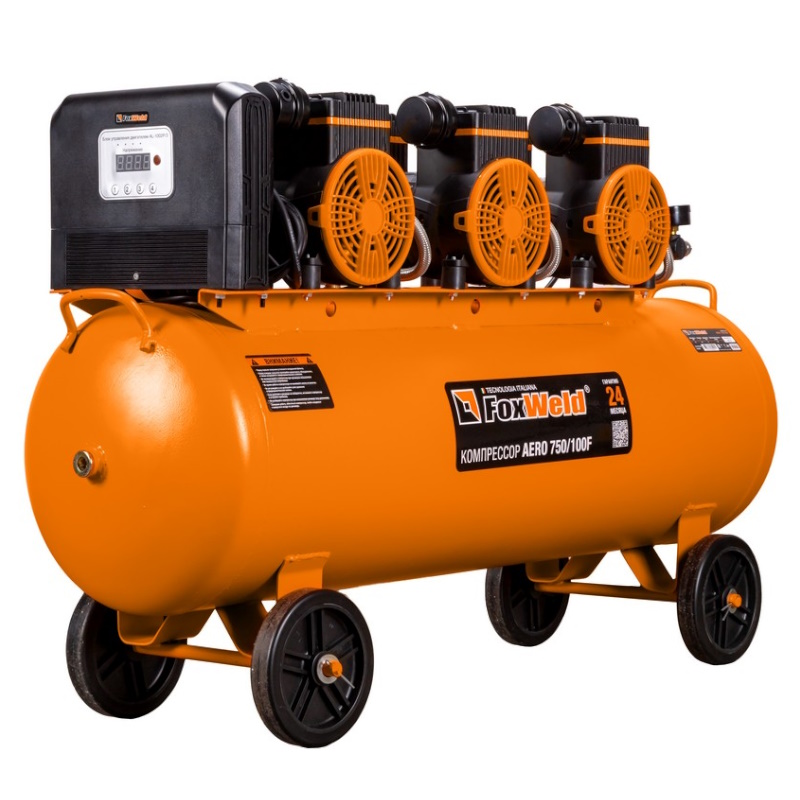 Компрессор безмасляный FoxWeld AERO 750/100F 9986