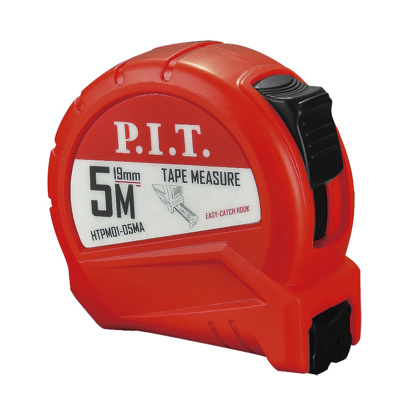 Рулетка с фиксатором P.I.T. HTPM01-05MA, 5 м x 19 мм, ABS в Костроме