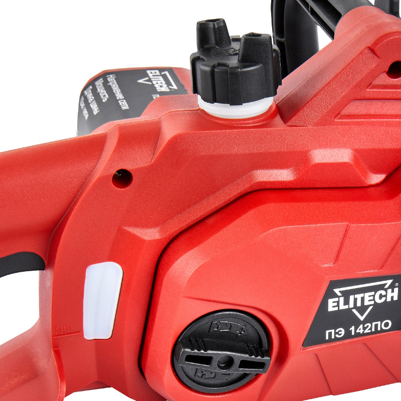 Пила цепная Elitech ДМ ПЭ 142ПО (E1611.022.00) 210673, 1400Вт, шина 30см, шаг 3/8", паз 1.3мм  в Твери