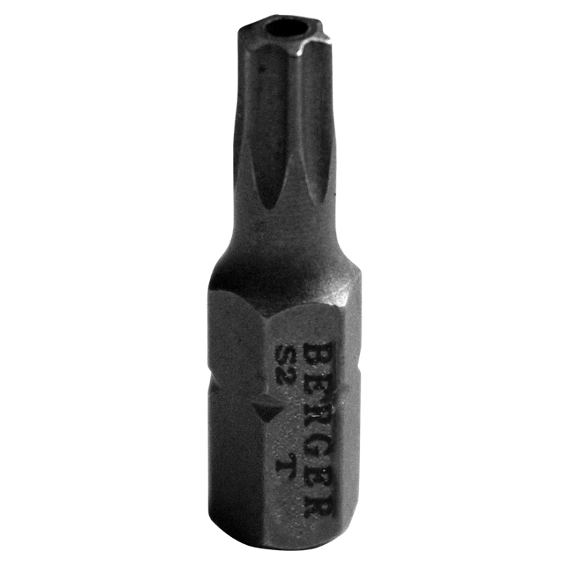 Биты Berger BG2394, магнитные, c отверстием, Torx30H, 25 мм, 2 шт., S2 в Рыбинске