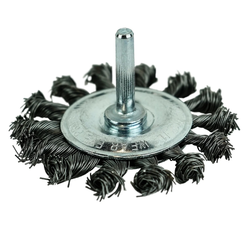 Кордщётка дисковая Berger BG1734 витая оцинкованная сталь 05 мм диаметр 75 мм хвостовик 6 мм 314₽