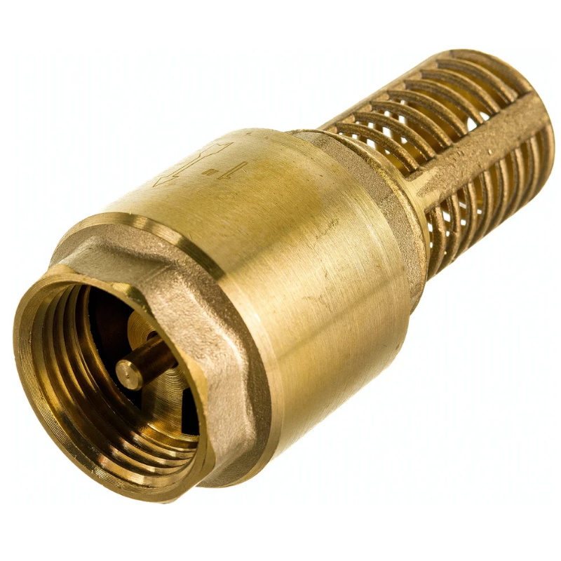Клапан обратный с сеткой Unipump 50133, сетка - латунь, толкатель - латунь в Угличе