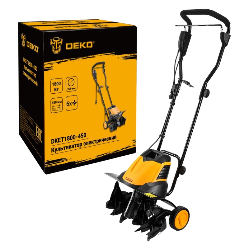 Культиватор электрический Deko DKET1800-450 065-1202, 1800 Вт в Коврове