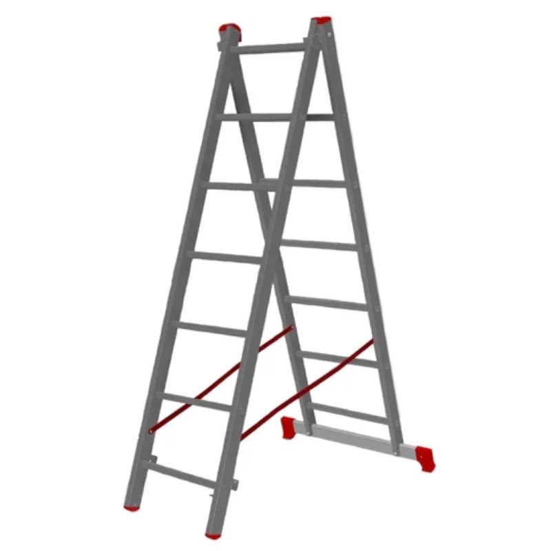 Лестница Pro Startul ST9946-12, алюминиевая 2-х секц. 299/550см 2х12 ступ., 12,0кг  в Коврове