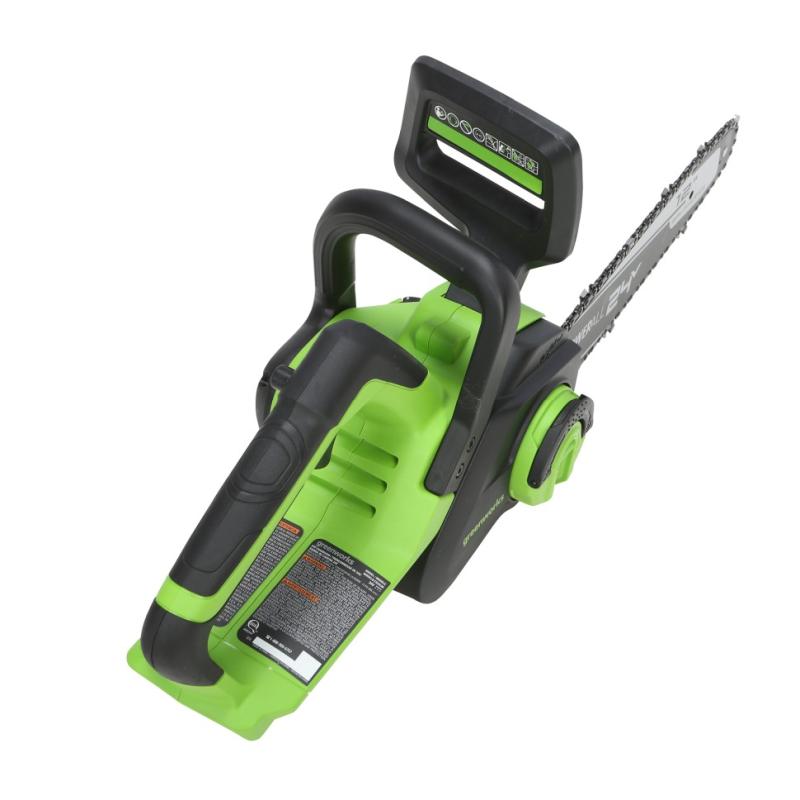 Цепная пила аккумуляторная Greenworks 24В GD24CS30, 30 см, в комплекте с АКБ 4А*ч и З/У  2007007UB
