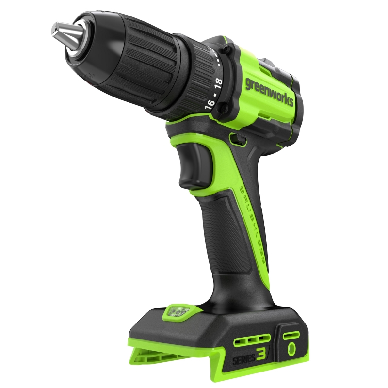 Дрель-шуруповерт аккумуляторная Greenworks DD345 24V 3708307CUC, б/щет, 27/45 Нм,13мм,2х2Ач,ЗУ,кор в Твери