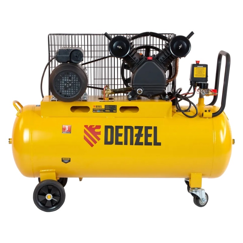 Компрессор воздушный Denzel BCV2200/100 58110, 2,2 кВт, 370 л/мин, 100 л в Александрове
