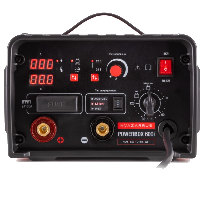 Инверторное пуско-зарядное устройство Kvazarrus PowerBox 600i 8760, таймер, цветная коробка в Коврове
