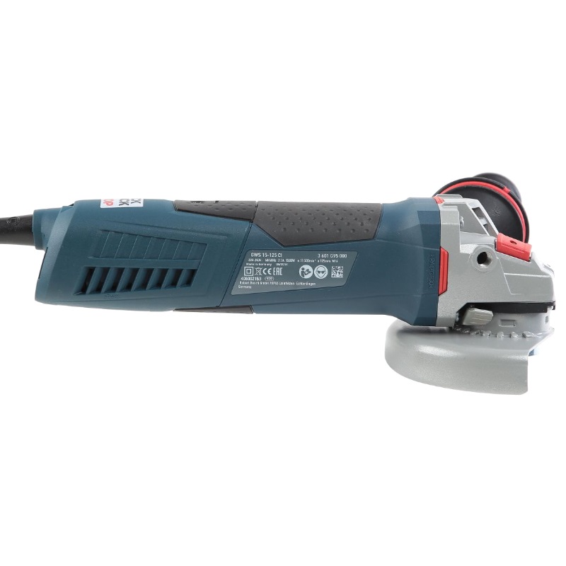 Угловая шлифмашина (болгарка) Bosch GWS 15-125 CI 0.601.795.002, 125 мм, 1500 Вт, плавный пуск, регулировка оборотов в Рыбинске