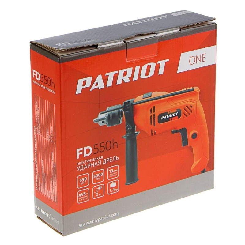 Дрель ударная Patriot FD 550H THE ONE, 550 Вт в Твери