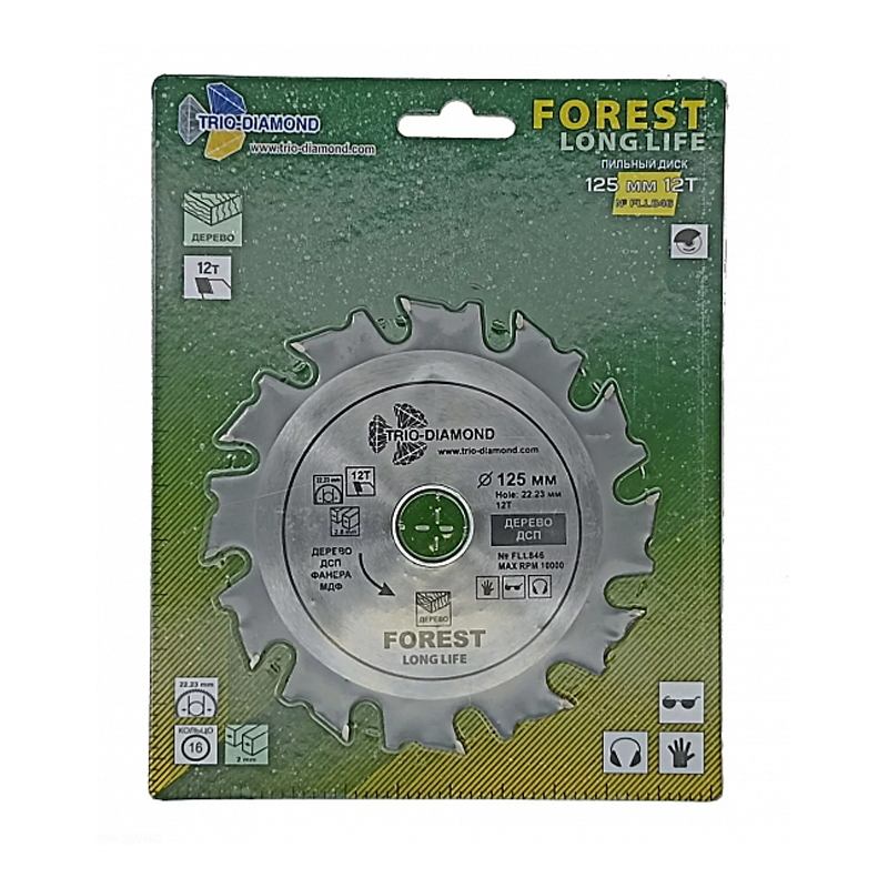 Диск пильный Trio-Diamond FLL846 (125х22,23/16х12Т) в Костроме