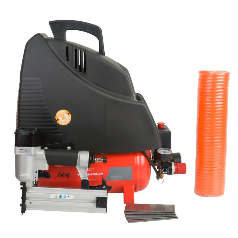Компрессор безмасляный Fubag WOOD MASTER KIT 8213790KOA611 8213790KOA537 4 OL 1956 4 предмета 6 литров 180 лмин